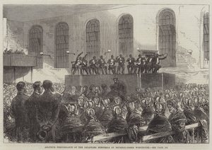 Spettacolo amatoriale dei Delaware Minstrels al Bethnal-Green Workhouse da Sir John Charles Robinson